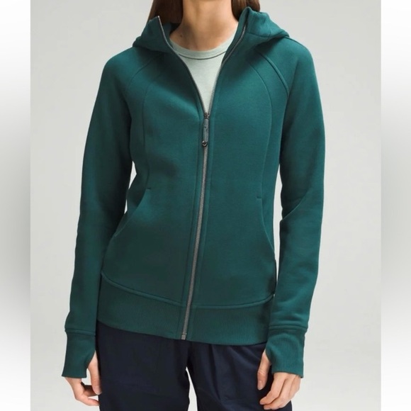 lululemon athletica Jackets & Blazers - Lululemon Athletica Green Fitted Zippered Hoodie